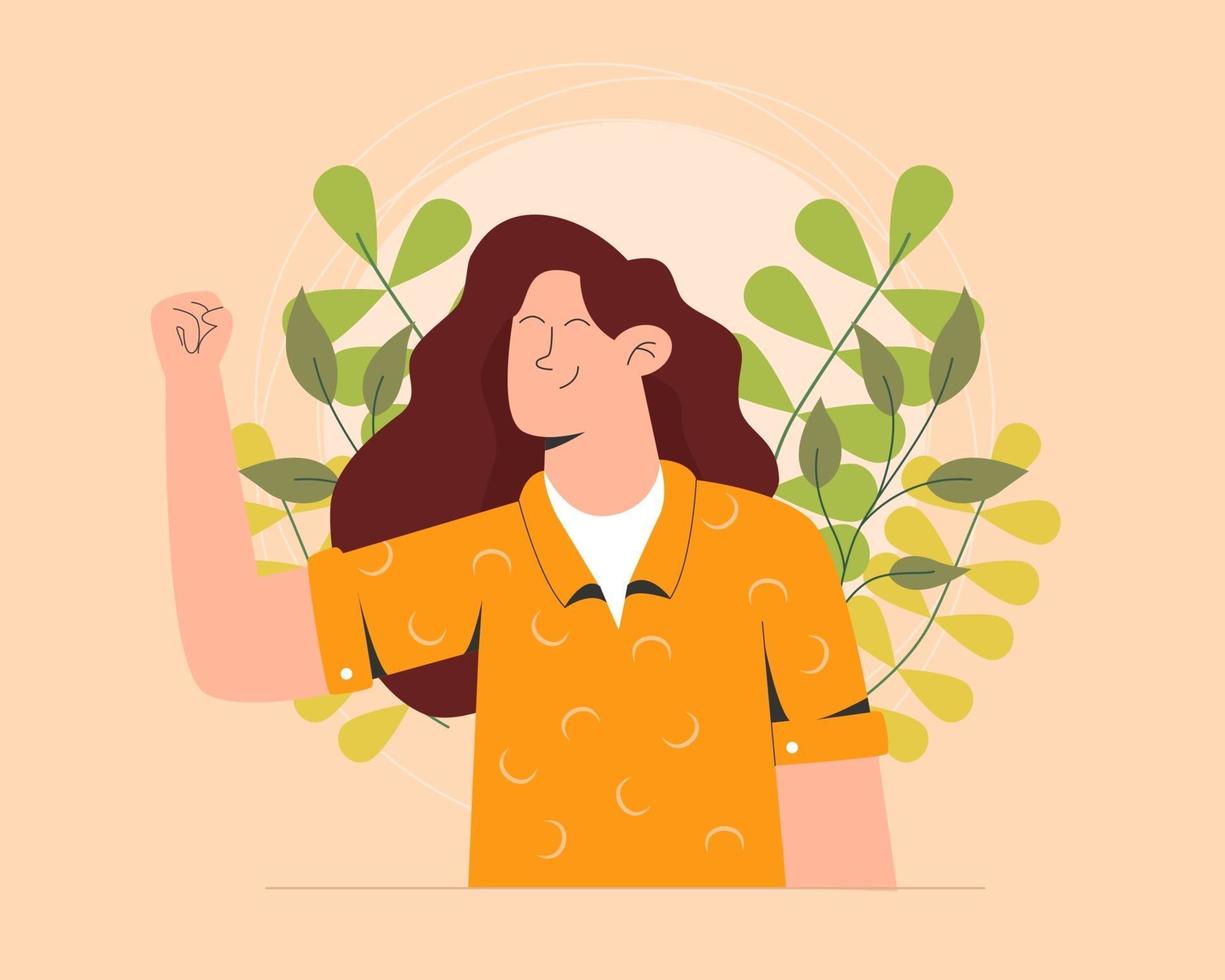 diseño floral del día de la mujer feliz vector