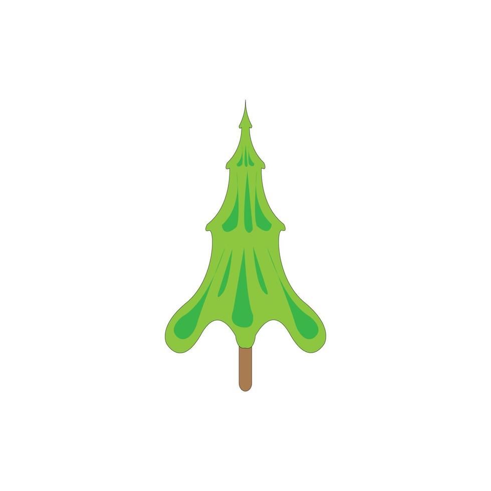 Cypress icon. Simple illustration of cypress vector icon for web. Vector isolated or white background