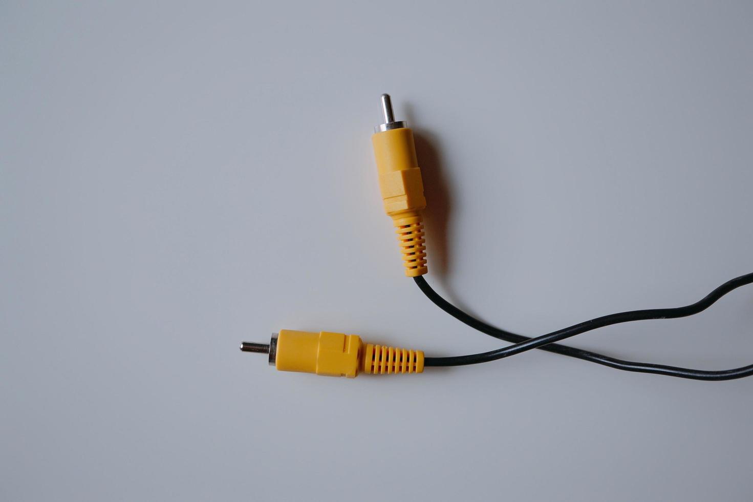 una conexión de enchufe de cable foto