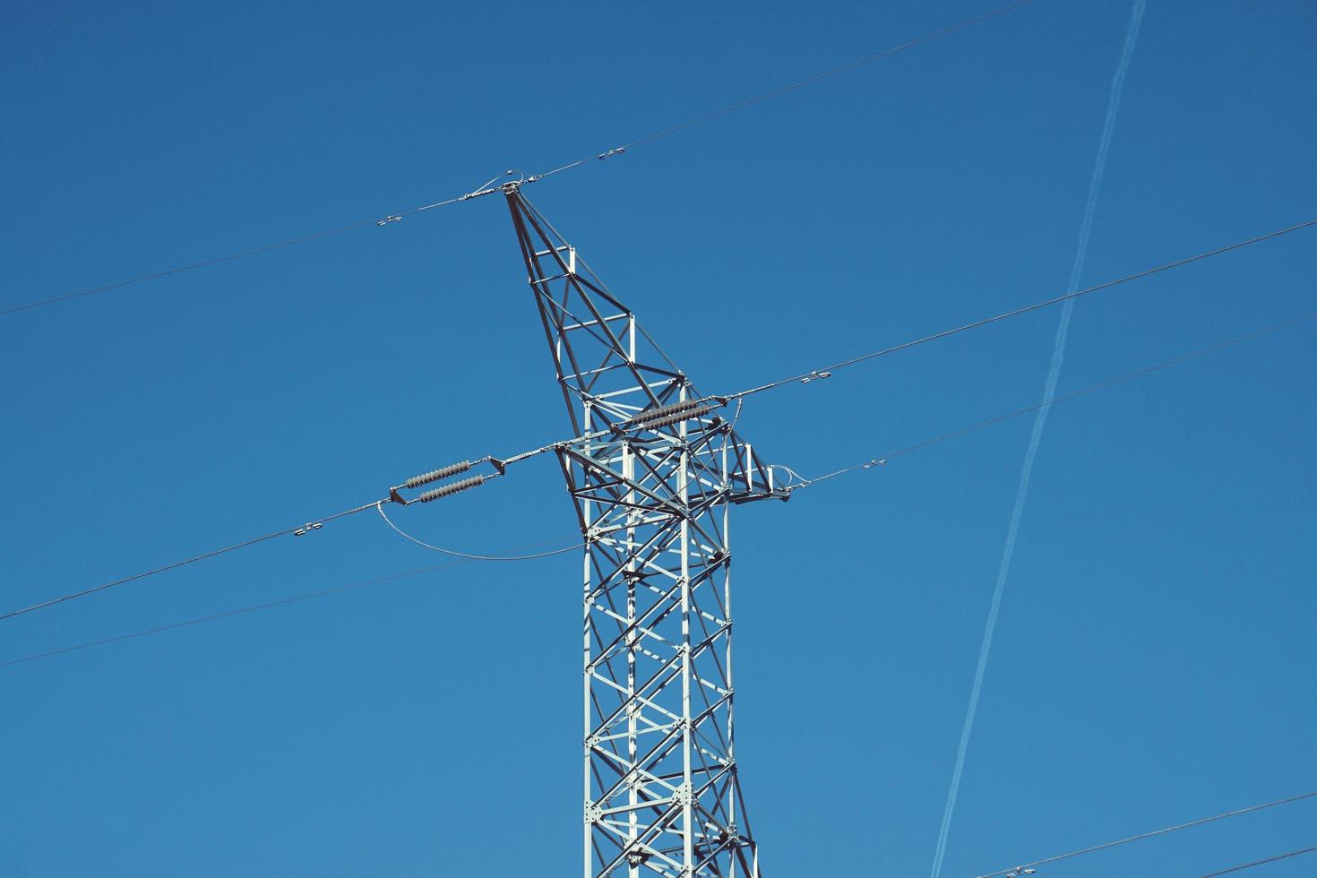 Electricity tower for electric supply photo