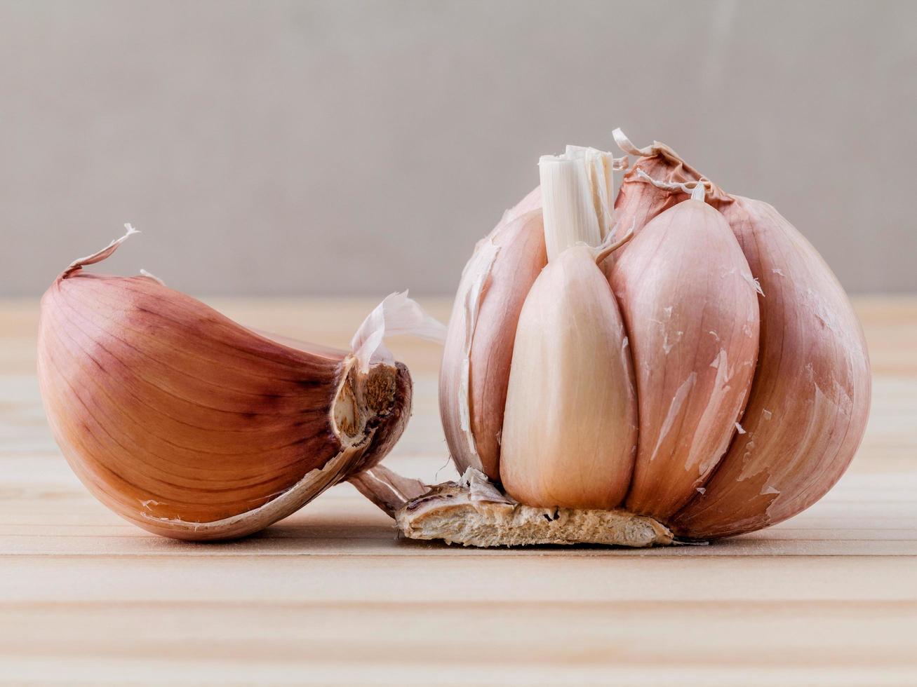 Cloves of garlic photo