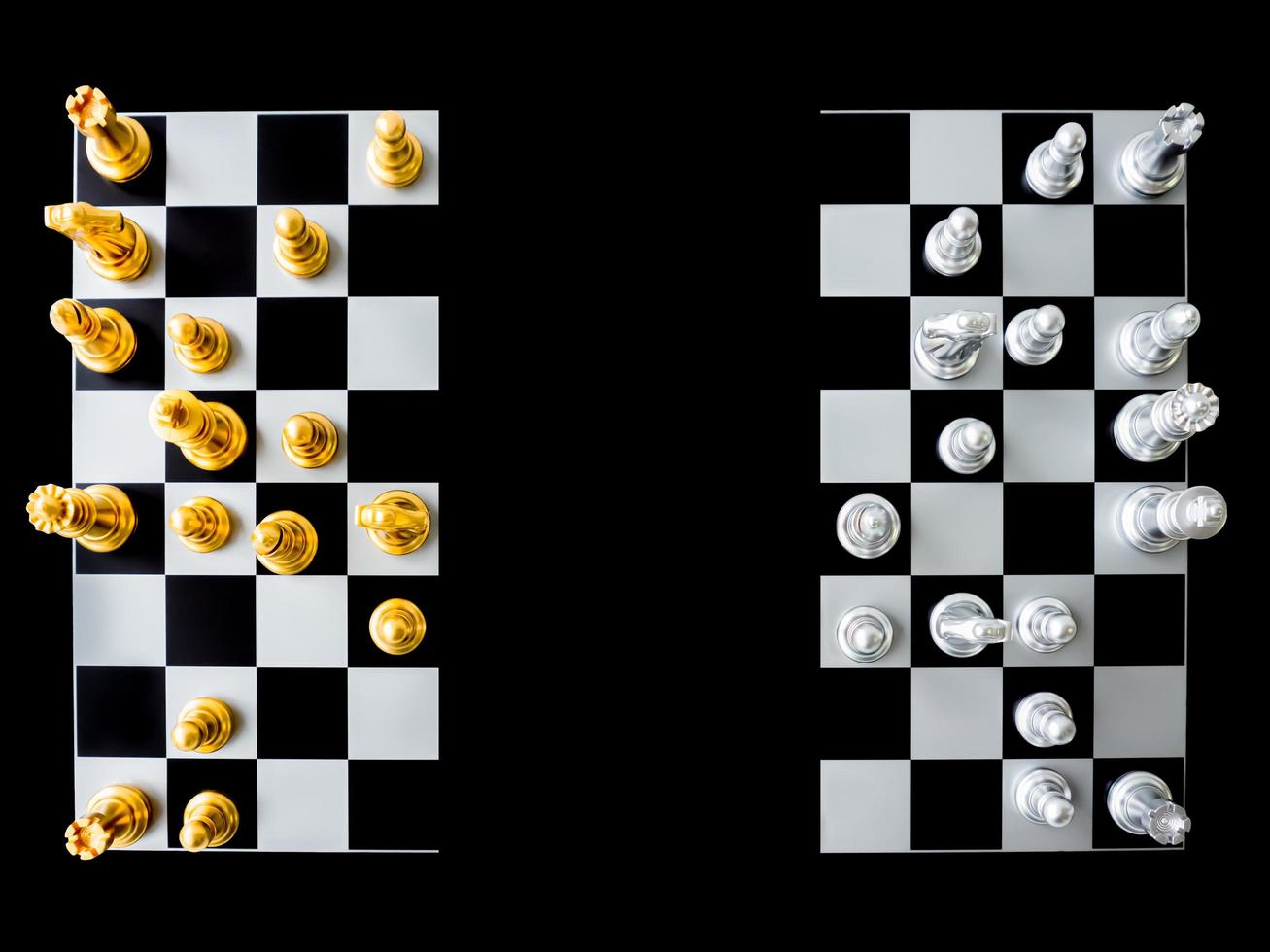 Top view of a chessboard photo