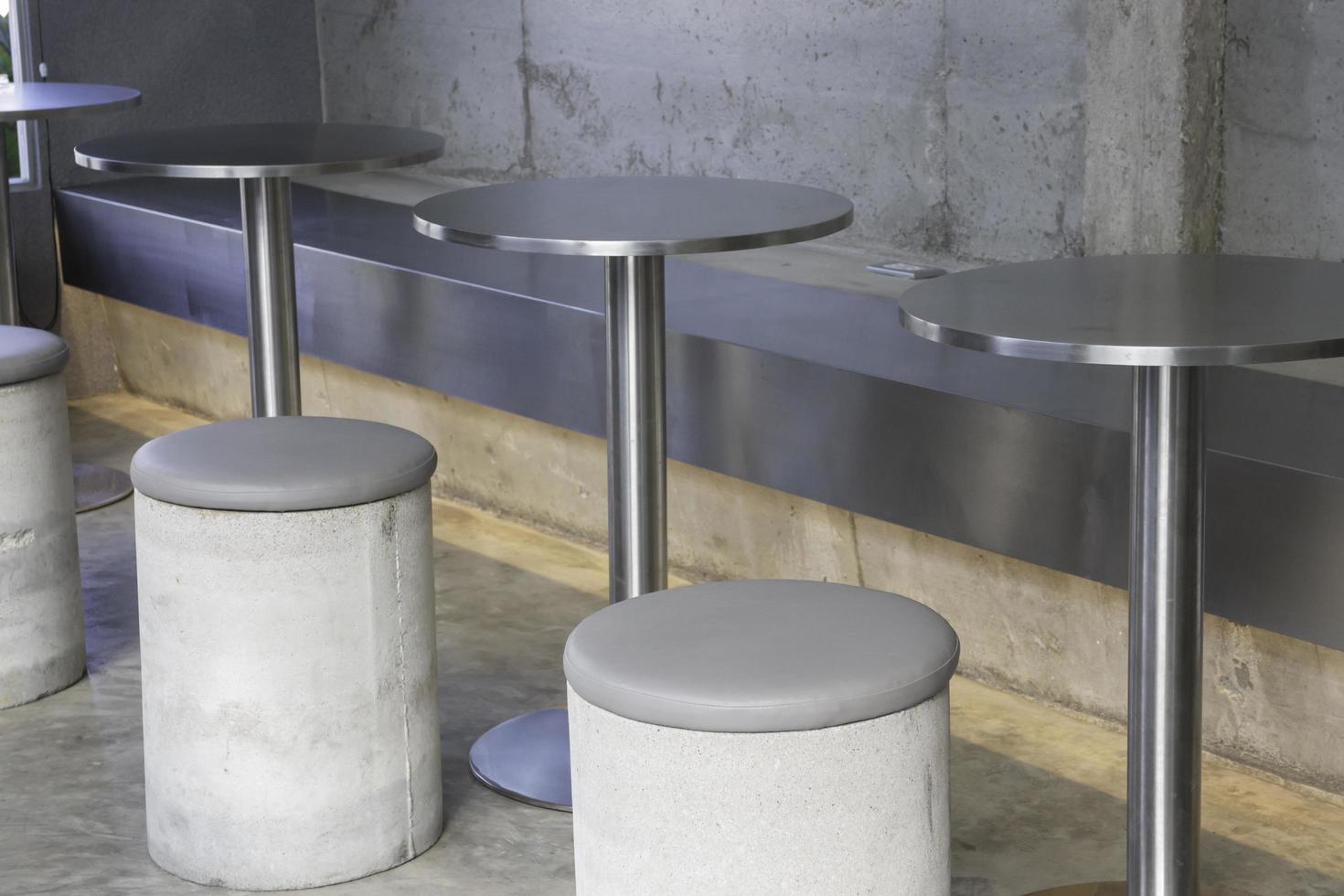 Minimal cafe interior decorations photo