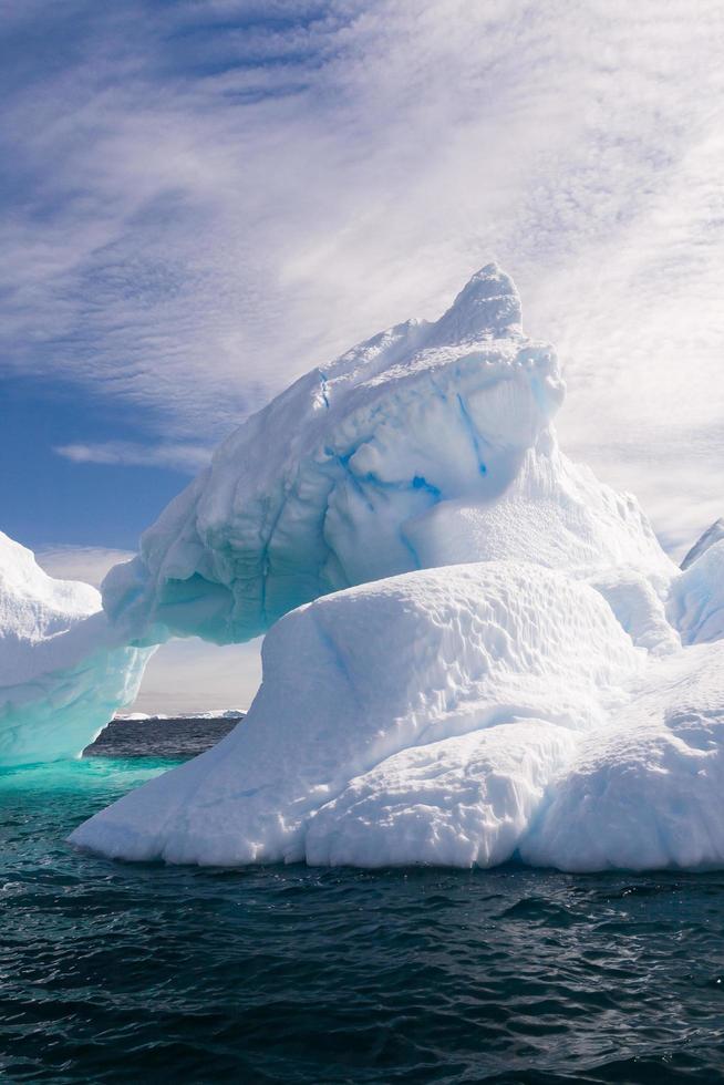 Pinnacle shaped iceberg in Antarctica photo