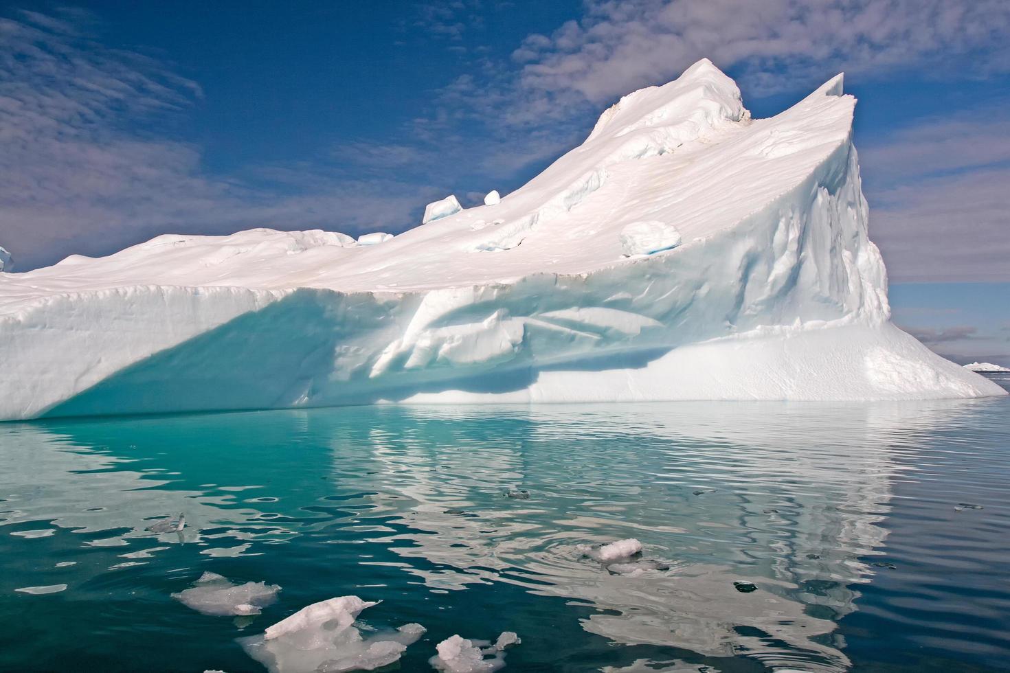 Pinnacle shaped iceberg in Antarctica photo