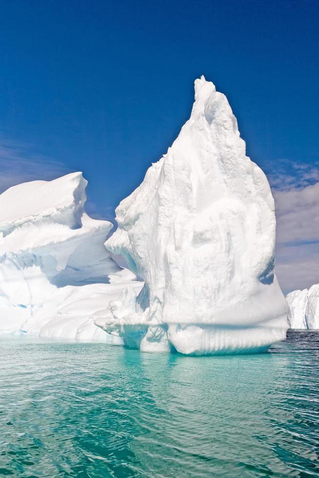 Pinnacle shaped iceberg in Antarctica photo