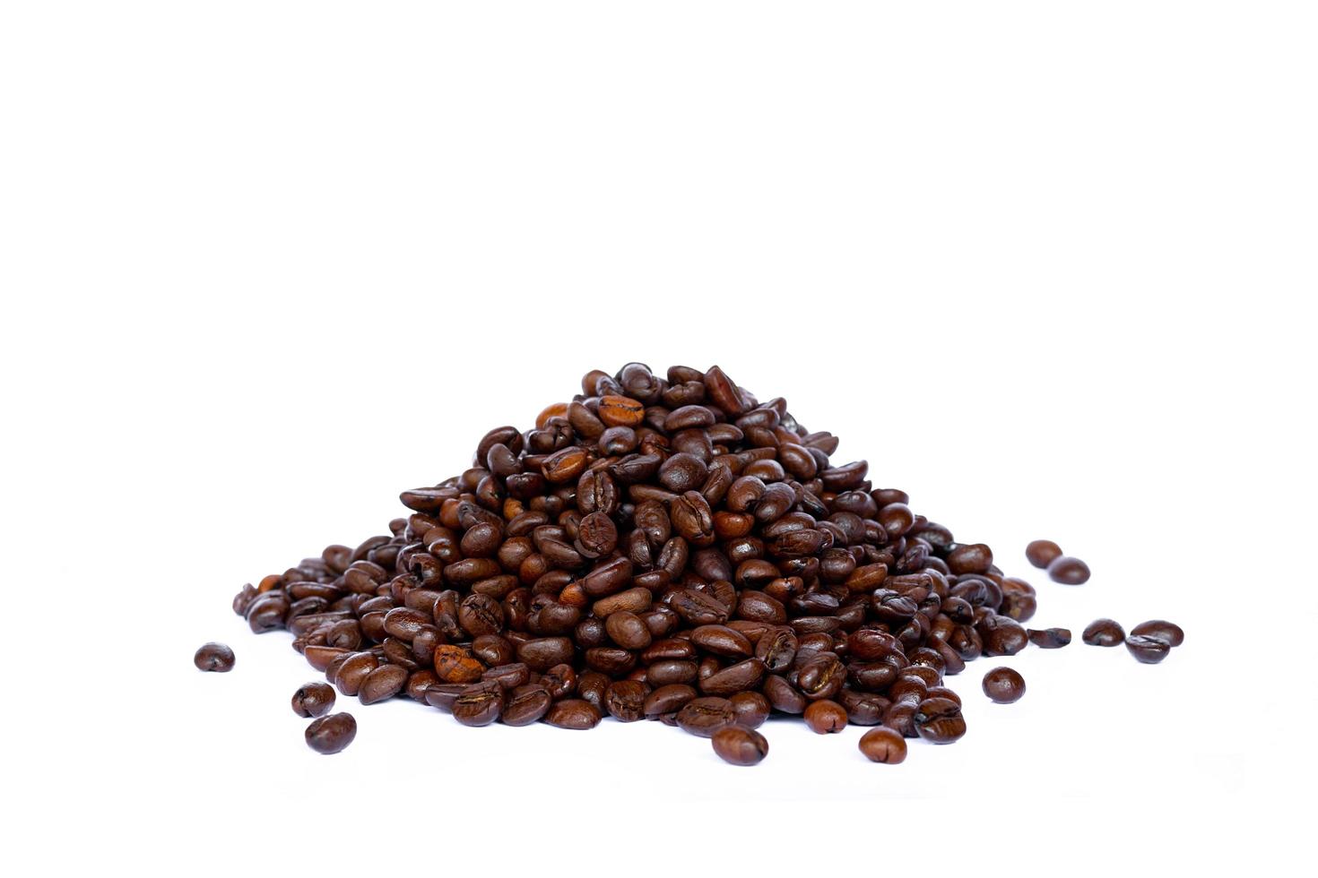 Coffee beans isolated on white background photo