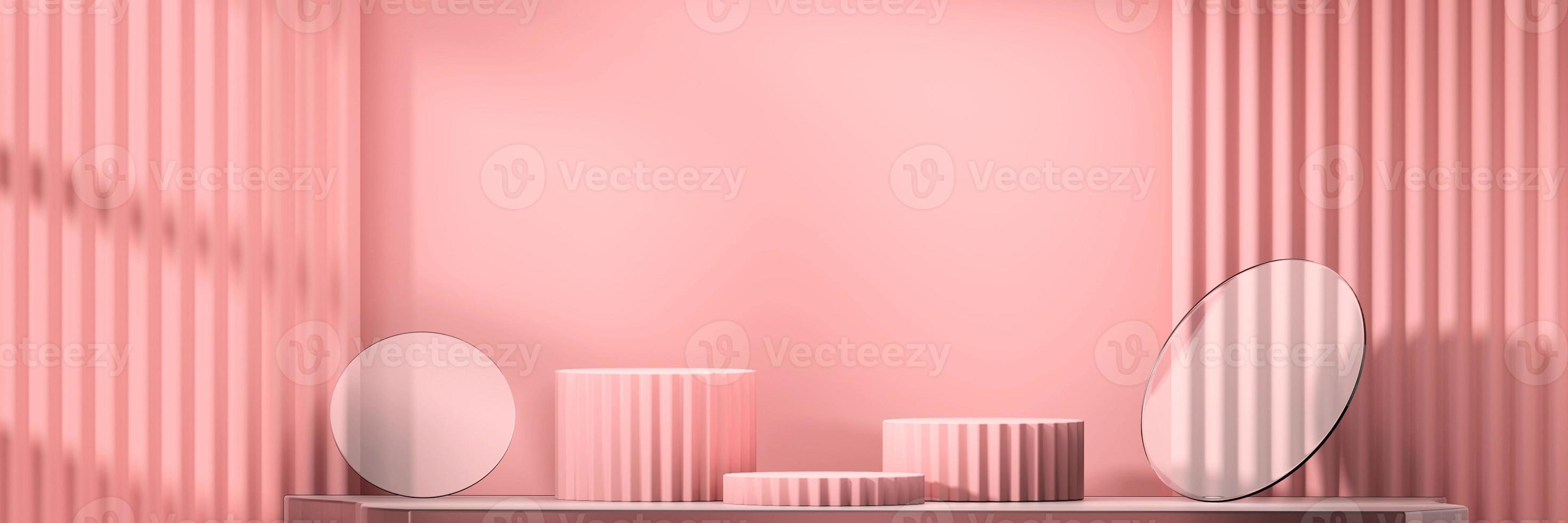 Abstract stage podium mockup photo