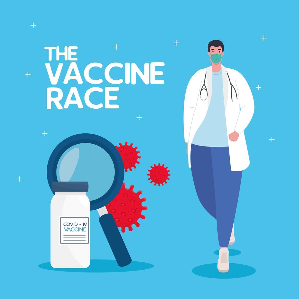 The coronavirus vaccine race vector