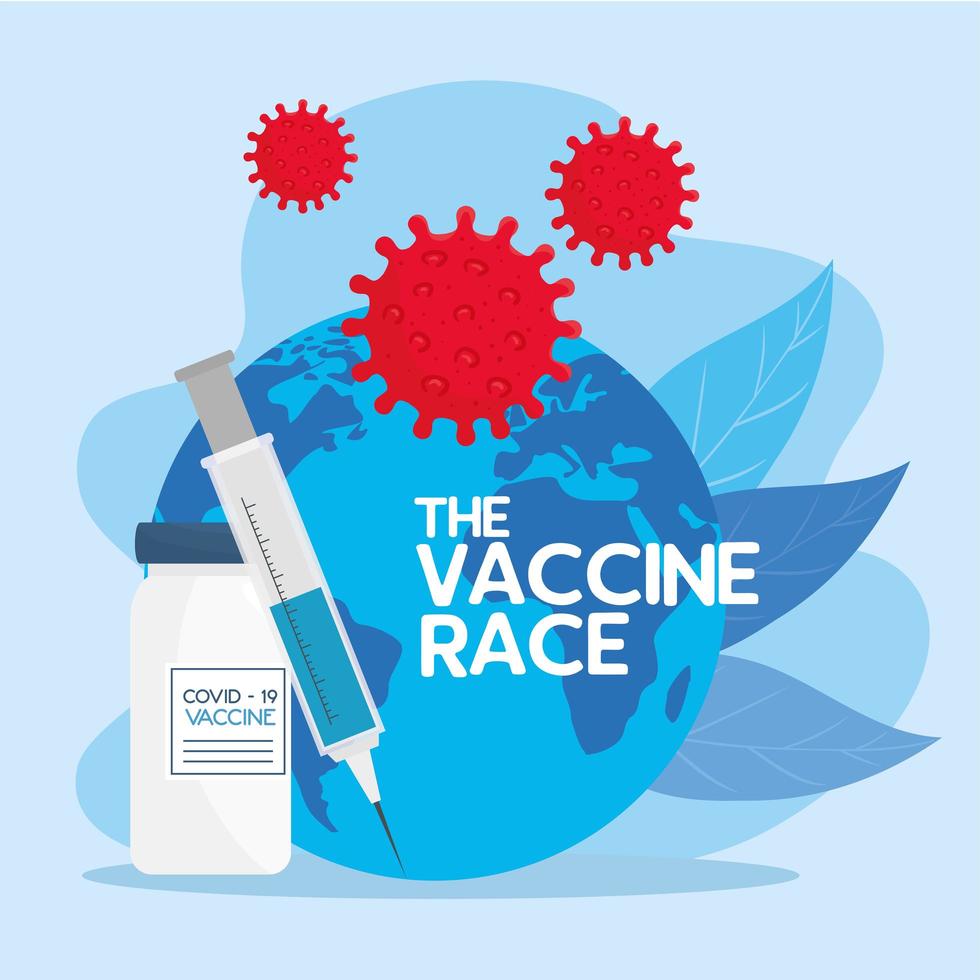 The coronavirus vaccine race vector