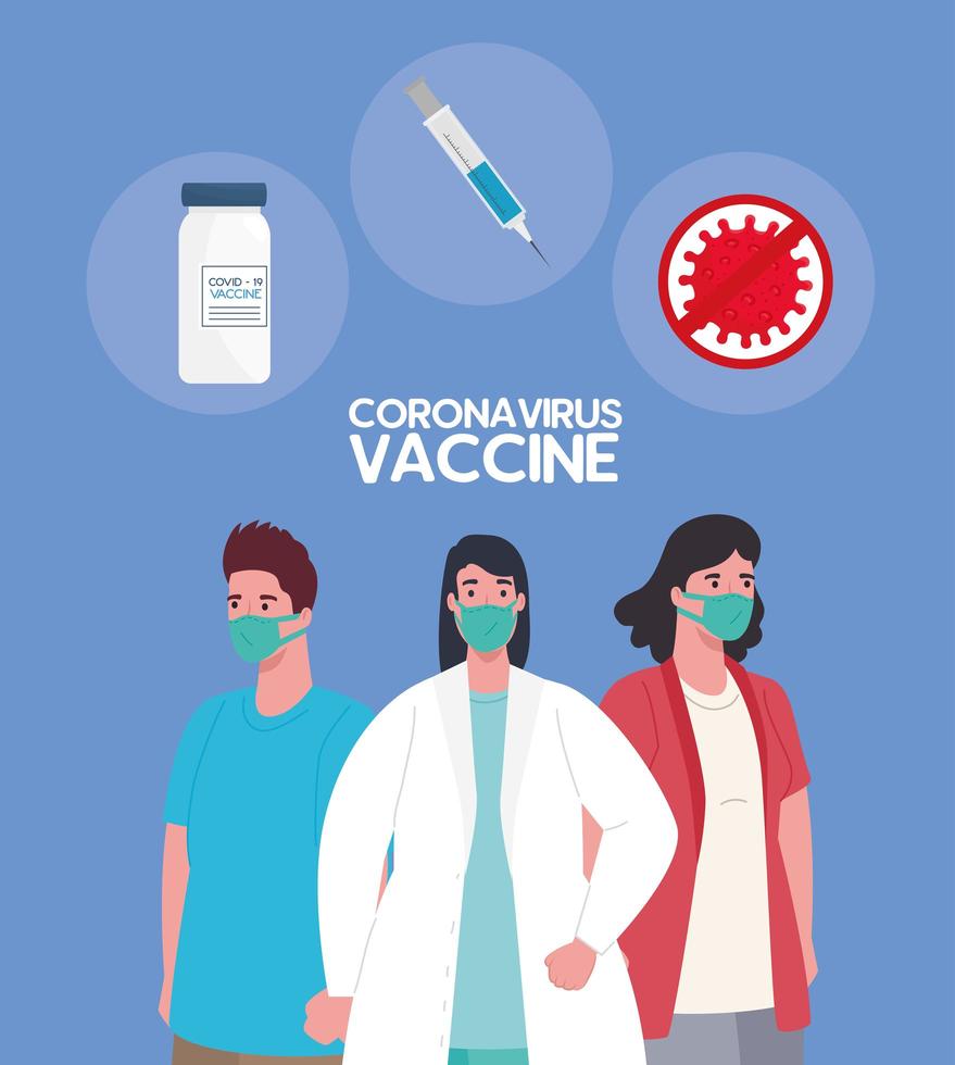 la carrera de la vacuna contra el coronavirus vector