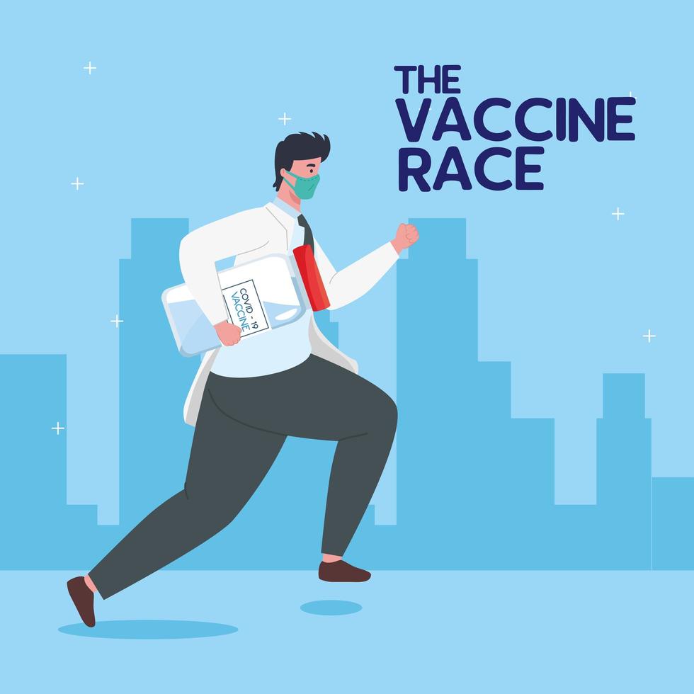 The coronavirus vaccine race vector