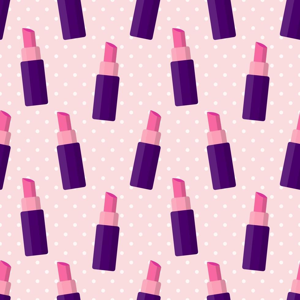 lipstick seamless pattern illustration vector