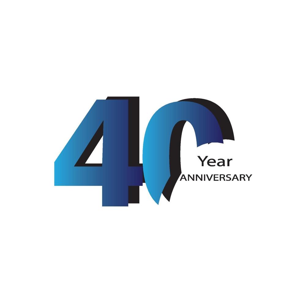 anniversary concept template design vector