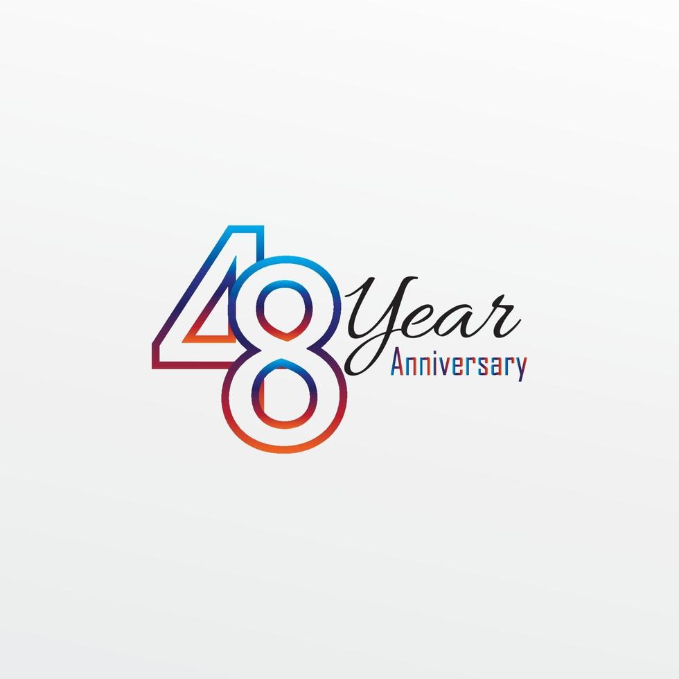 years anniversary celebration blue Colors Comical Design logotype. anniversary logo isolated on White background vector