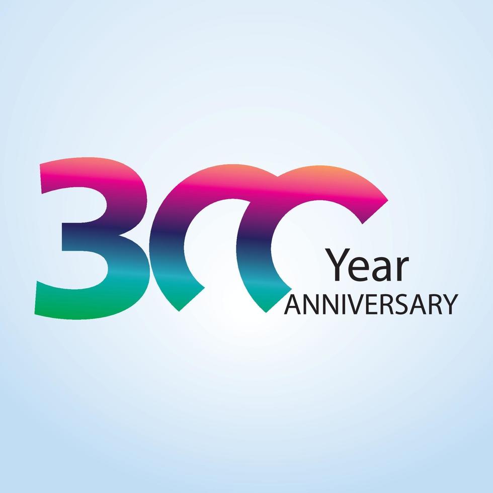 Year Anniversary Logo Vector Template Design Illustration