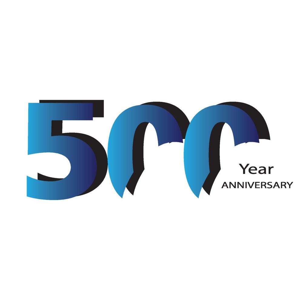 anniversary concept template design vector
