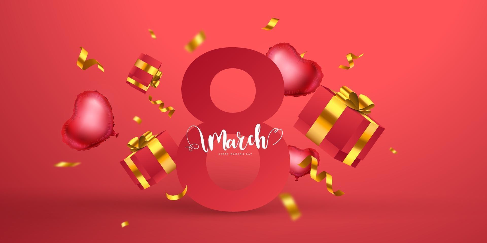 8 March. Happy Mother's Day. holiday background vector