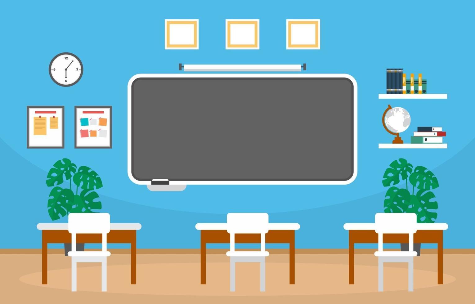 Modern empthy classroom background 366922 Vector Art at Vecteezy