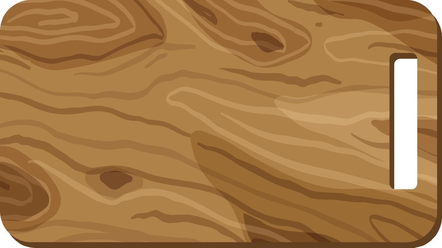 A wooden cutting board isolated vector