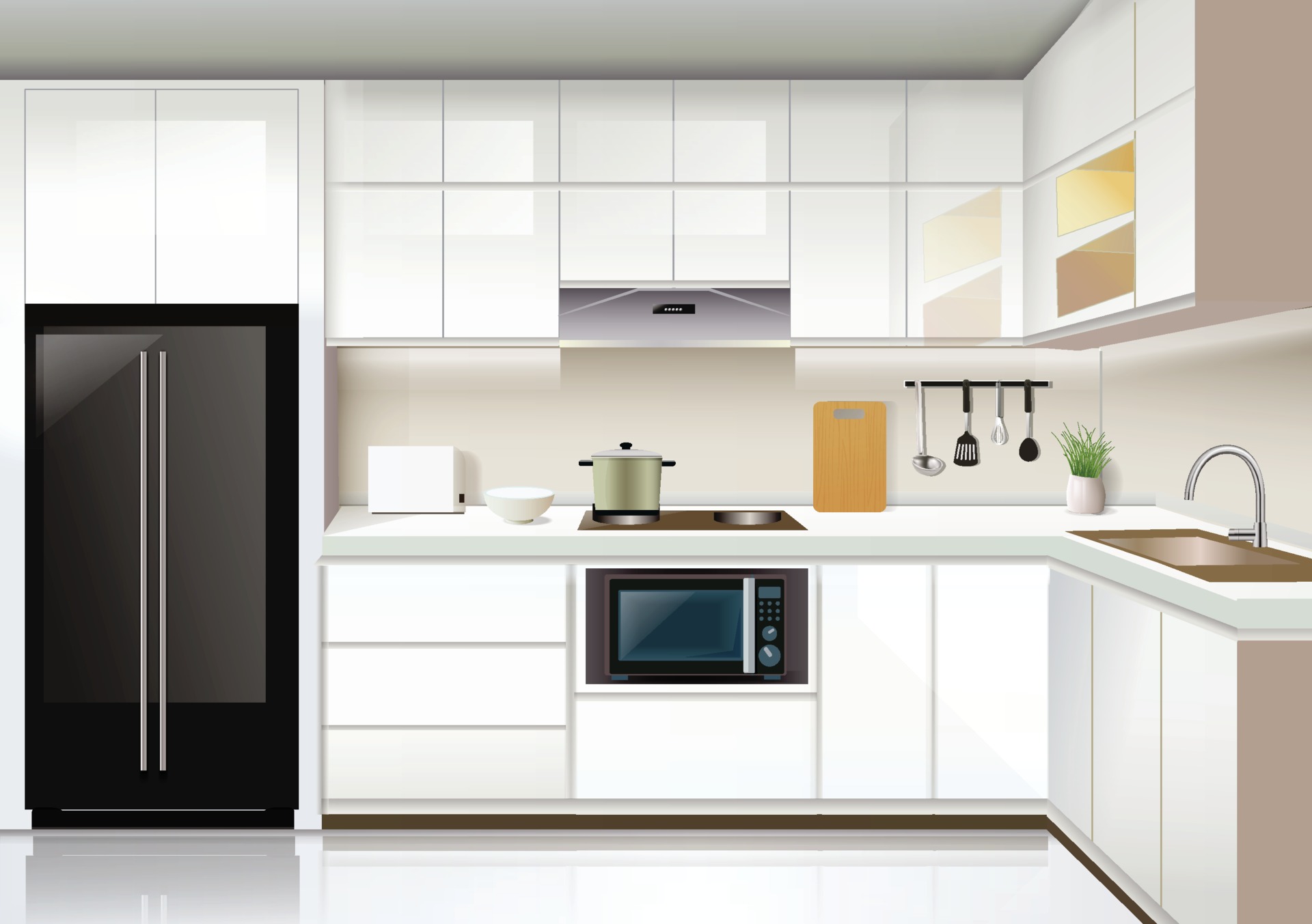 Tổng hợp 888 White background kitchen đẹp nhất, tải miễn phí
