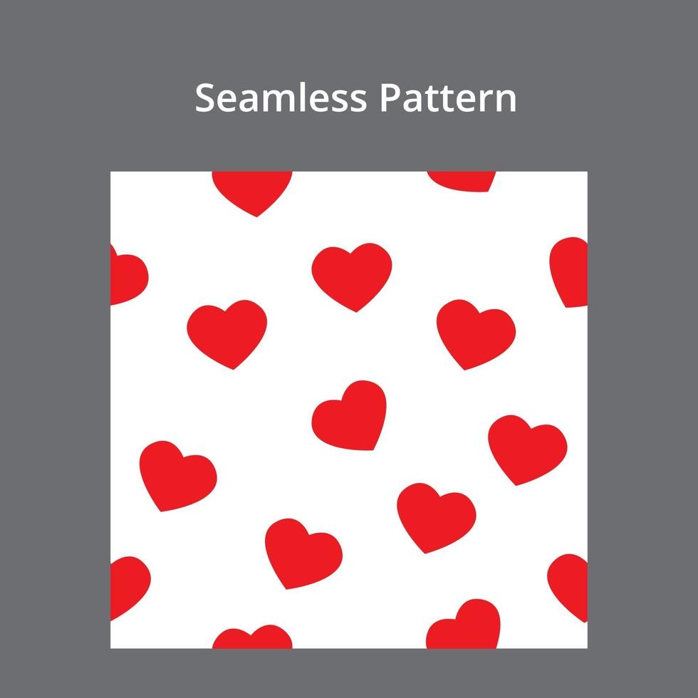 Heart seamless pattern for gift wrapping paper vector illustration.