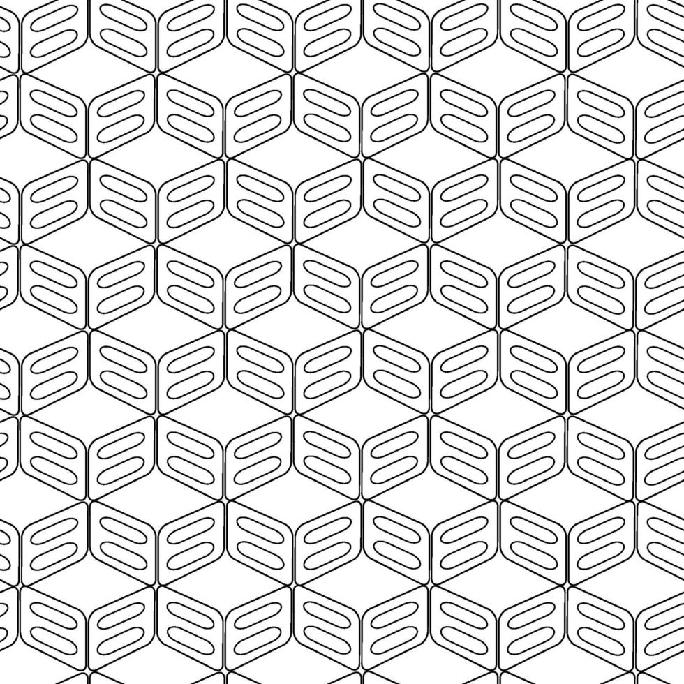 Geometric Rounded rectangles abstract vector pattern