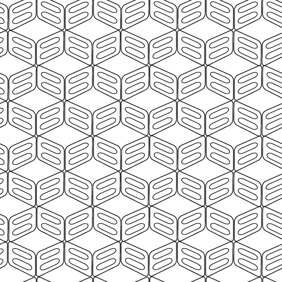 Geometric Rounded rectangles abstract vector pattern