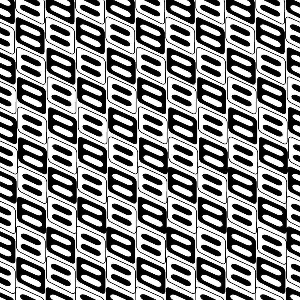 Vector Seamless Black And White Irregular Rounded Lines  Abstract Background Pattern vector