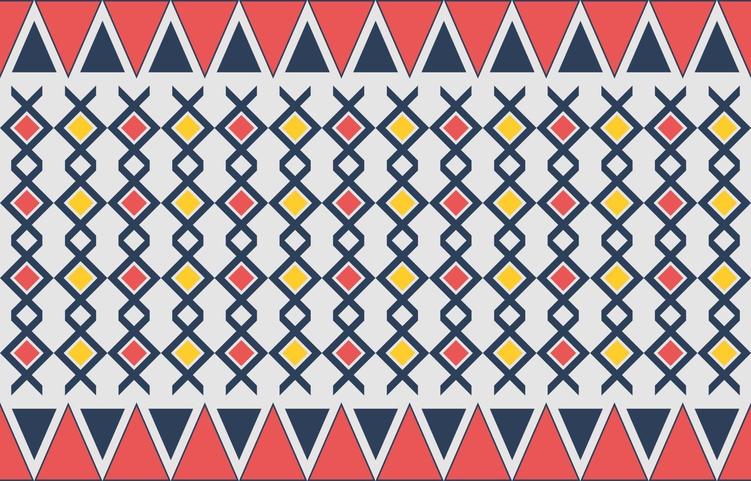 Geometric ethnic pattern traditional Design for background,carpet,wallpaper,clothing,wrapping,batik,fabric,sarong vector