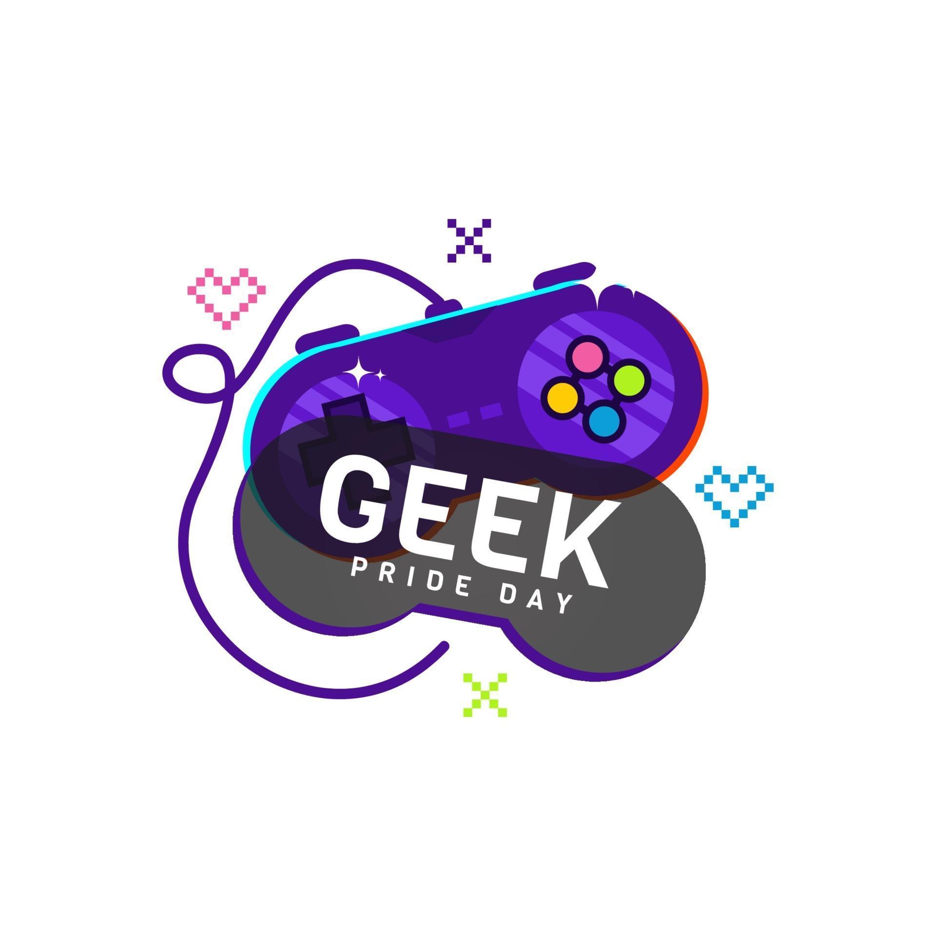 Download Geek pride day joystick design vector on white background 2047494 Vector Art at Vecteezy