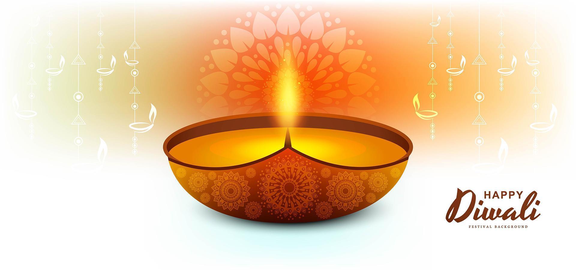 Happy diwali elegant diya background 2047608 Vector Art at Vecteezy