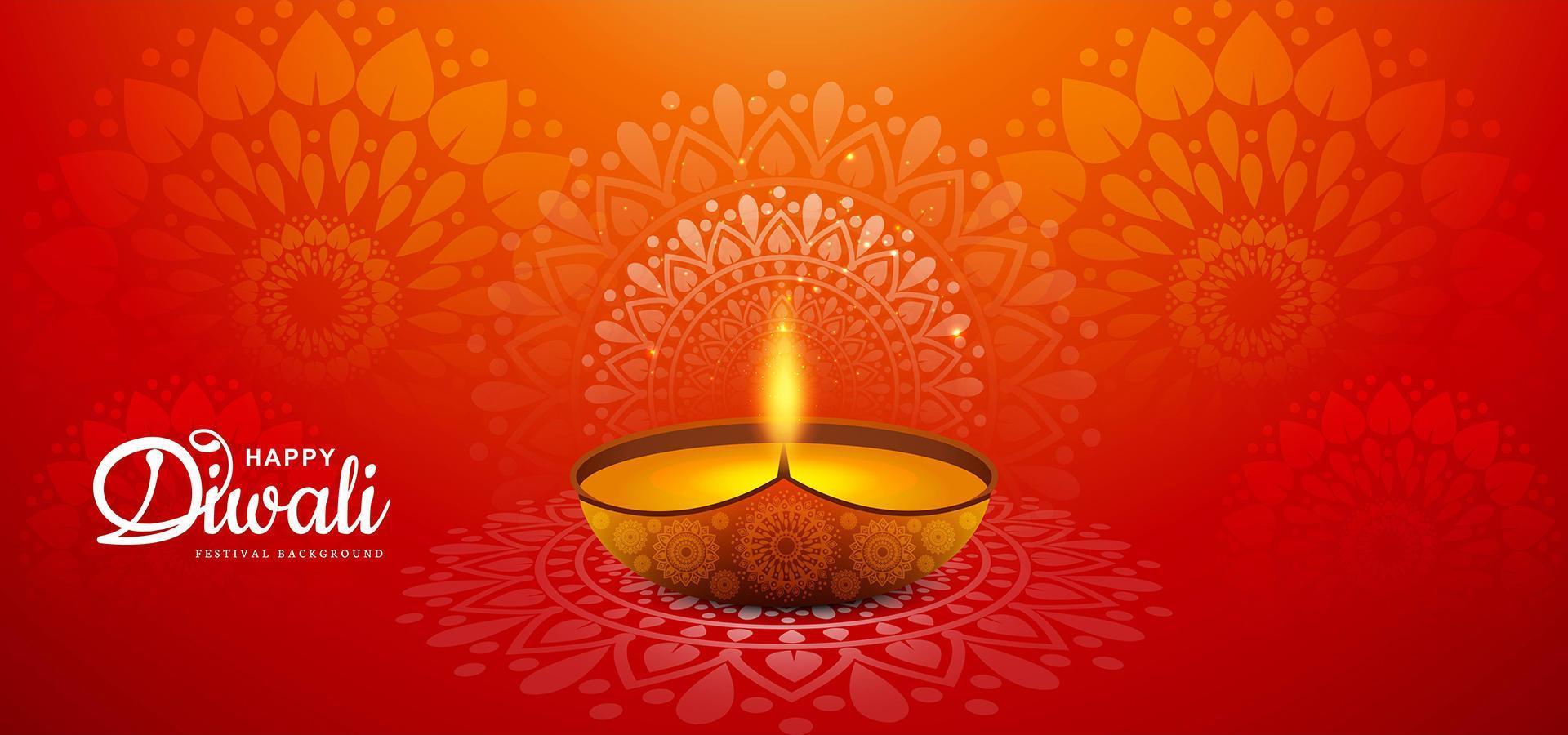 celebración feliz diwali festival vector