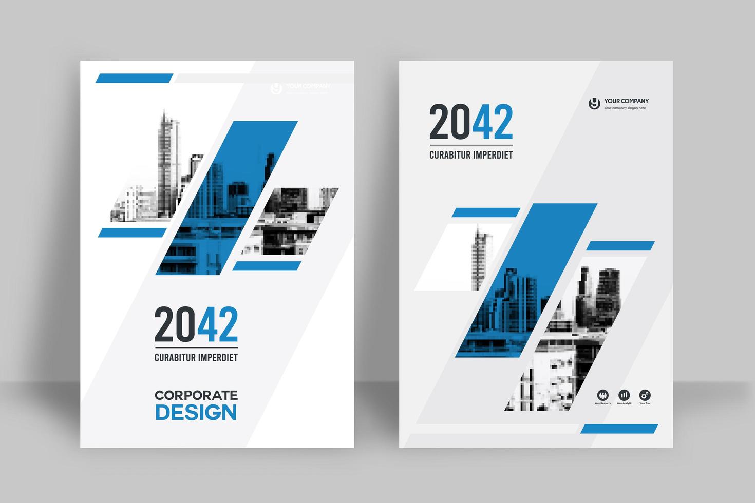 City Background Business Book Cover Design Template vector
