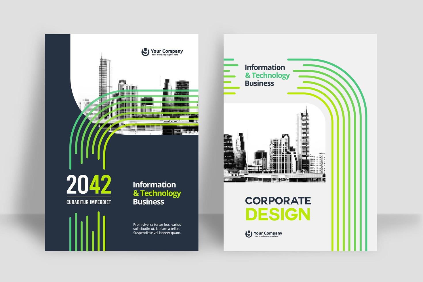 City Background Business Book Cover Design Template vector