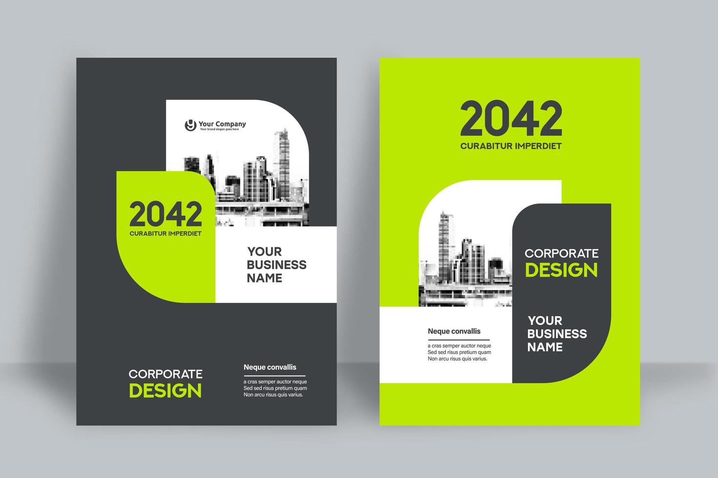 City Background Business Book Cover Design Template vector