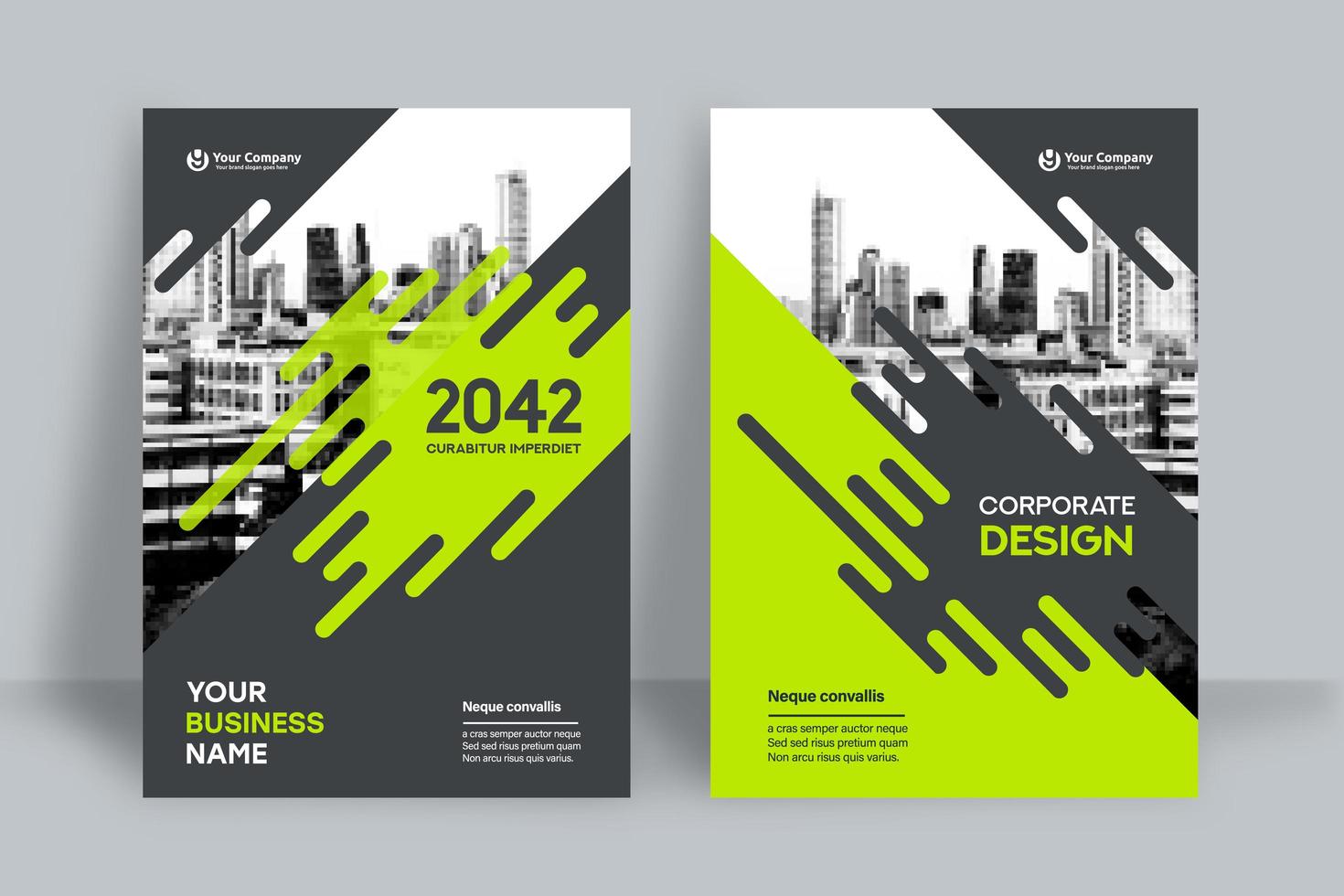 City Background Business Book Cover Design Template vector