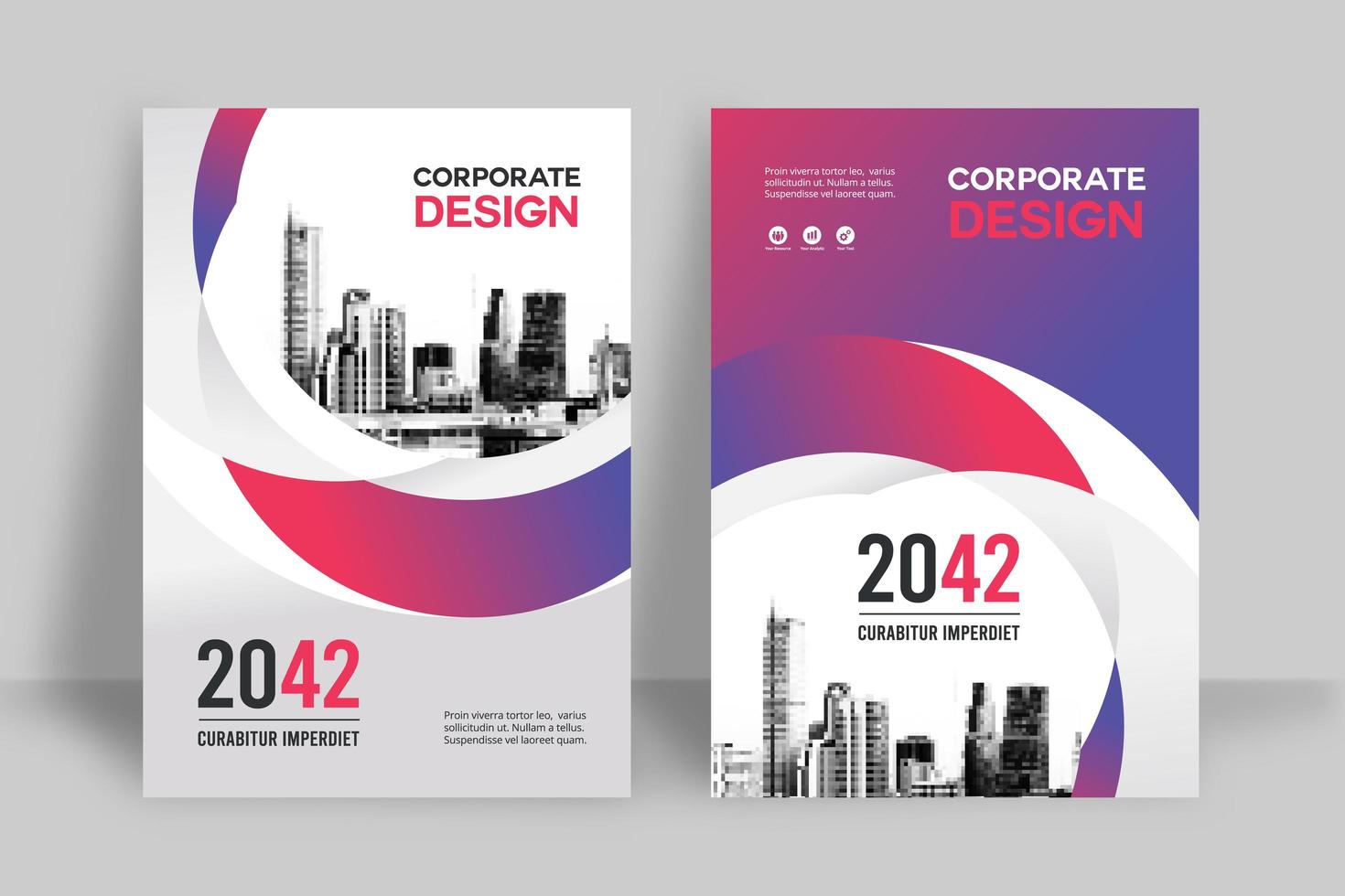 City Background Business Book Cover Design Template vector