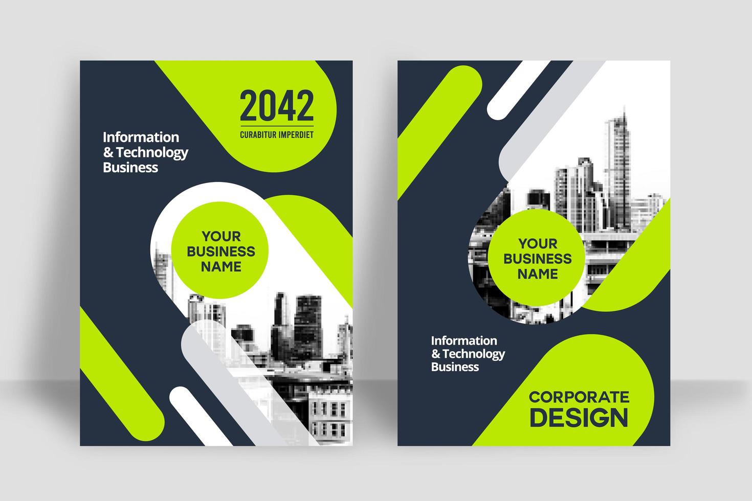 City Background Business Book Cover Design Template vector