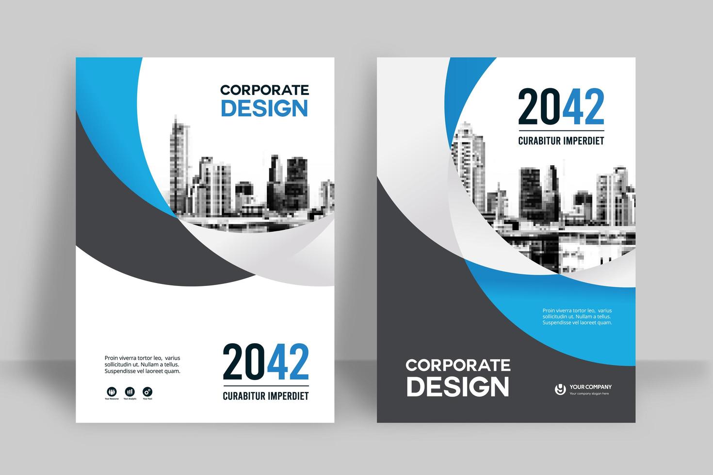 City Background Business Book Cover Design Template vector