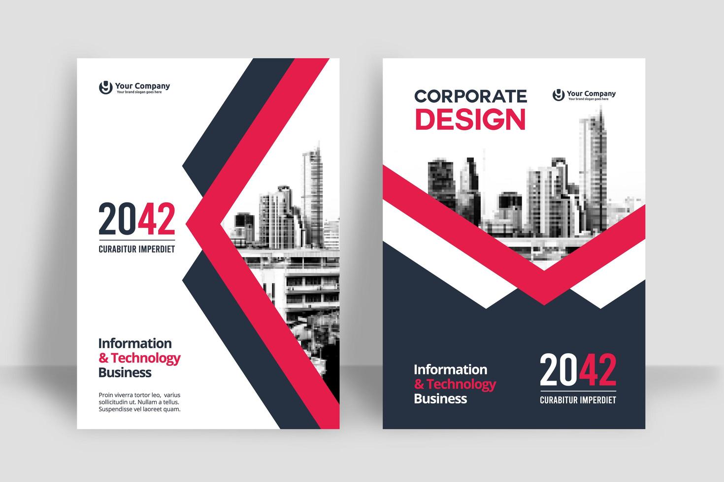 City Background Business Book Cover Design Template vector