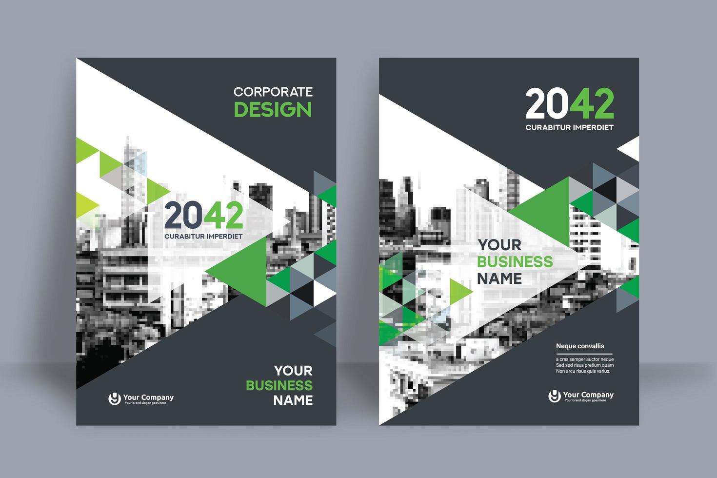 City Background Business Book Cover Design Template vector