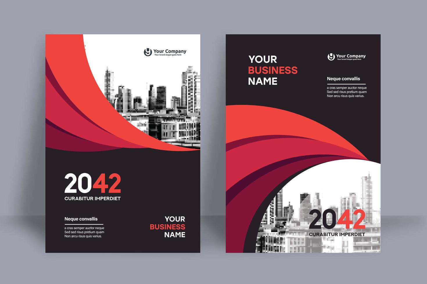 City Background Business Book Cover Design Template vector