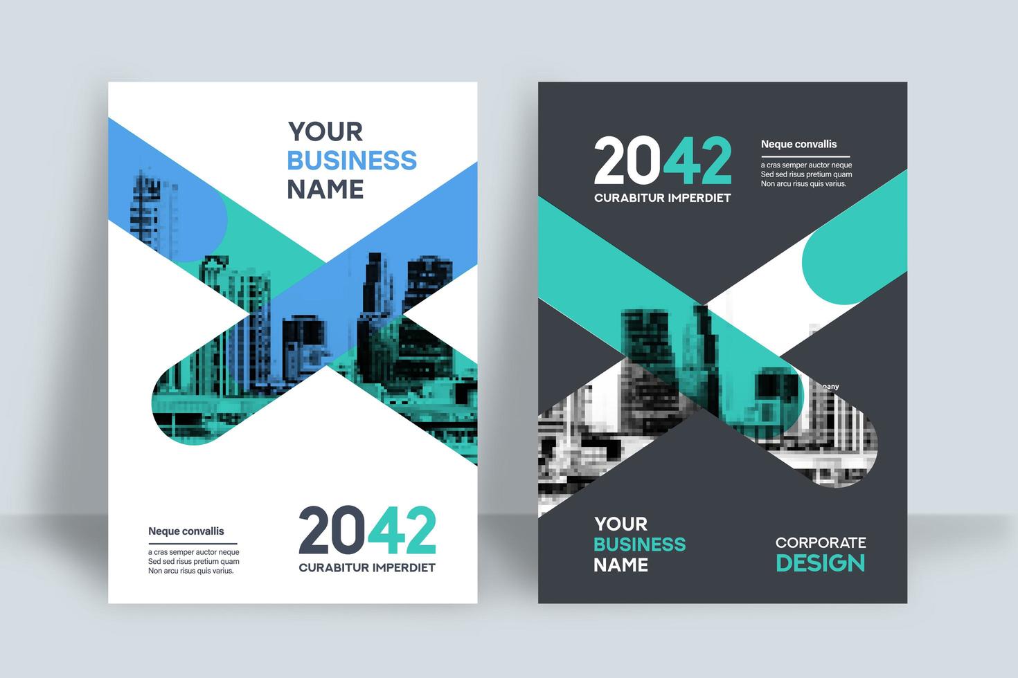 City Background Business Book Cover Design Template vector