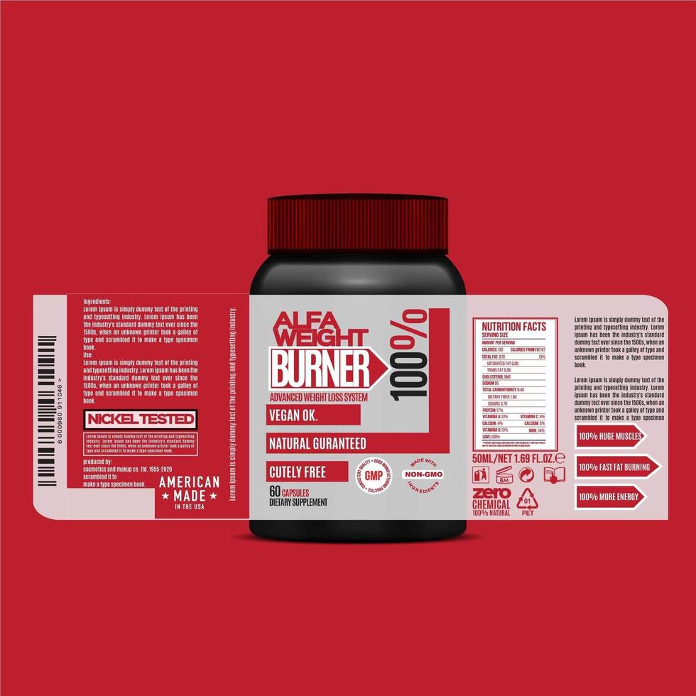 Bottle label design, Packaging design template, Label design, mock up design label free vector template