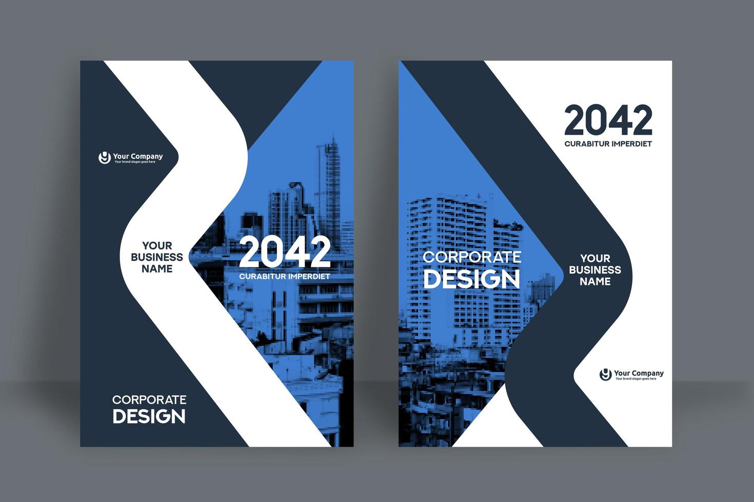 City Background Business Book Cover Design Template vector