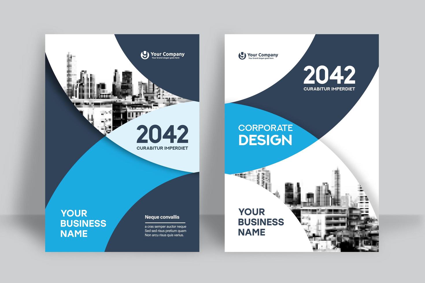 City Background Business Book Cover Design Template vector