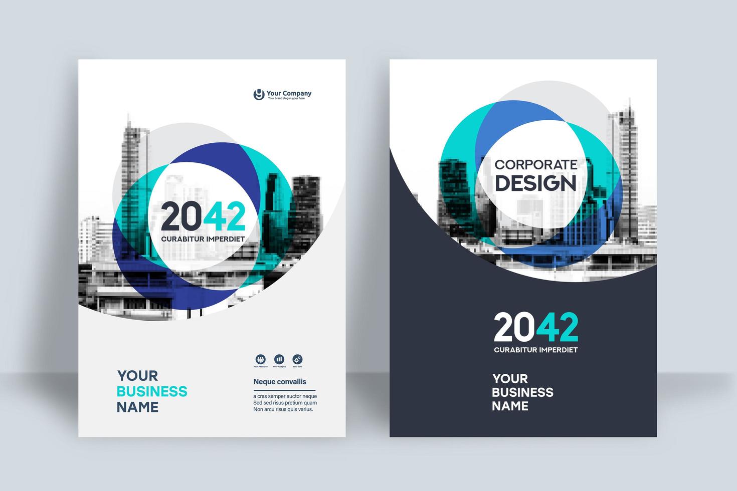 City Background Business Book Cover Design Template vector