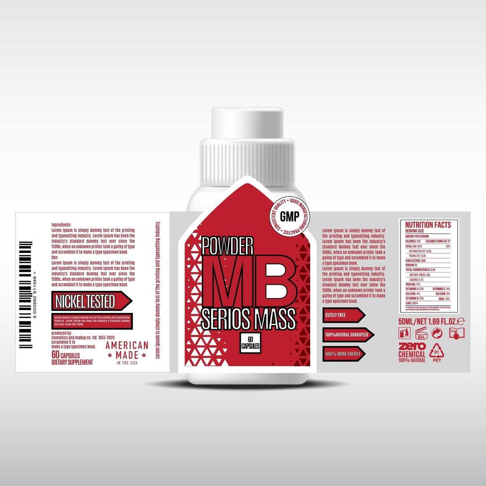 Bottle label design, Packaging design template, Label design, mock up design label free vector template