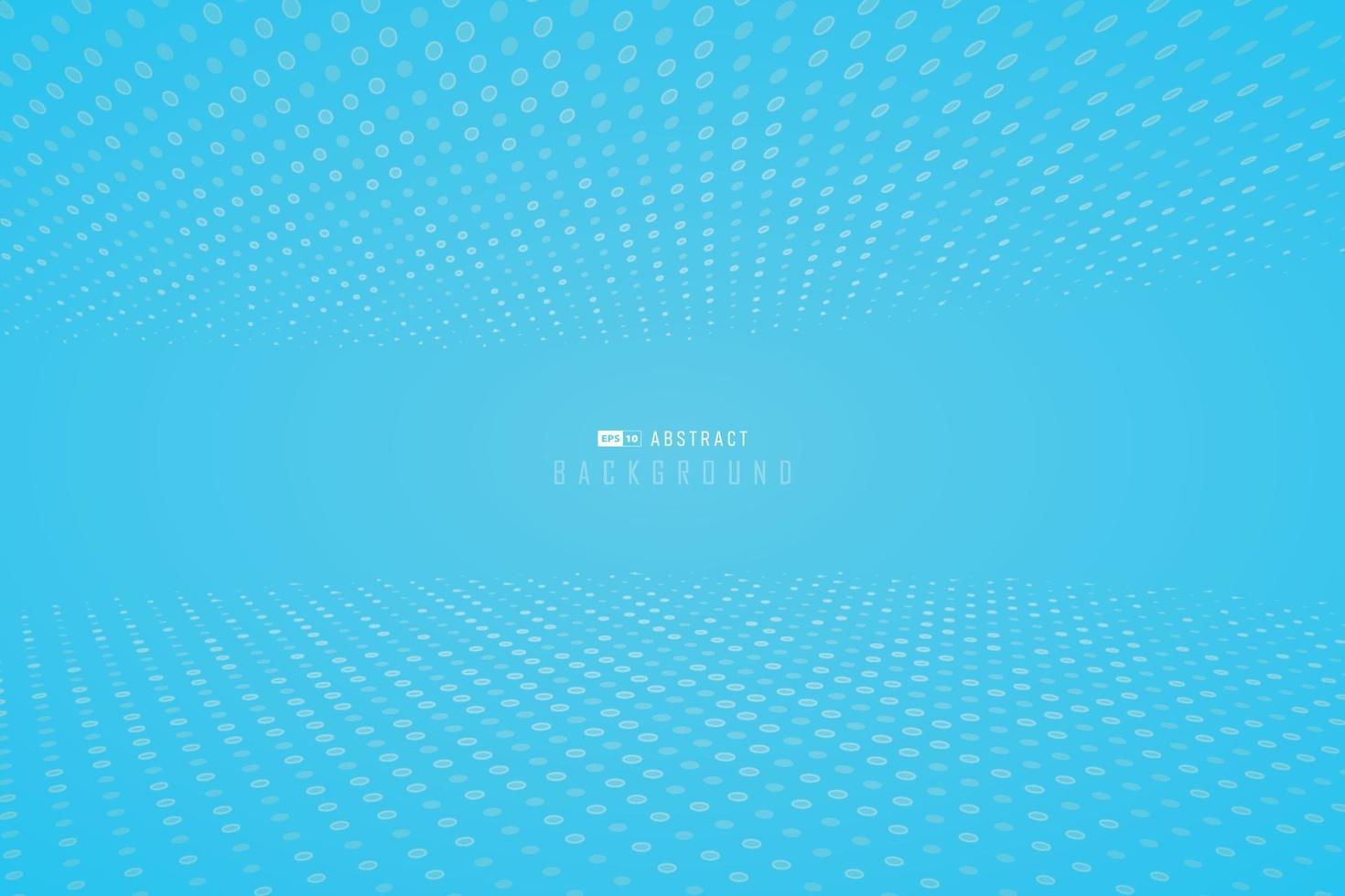 Abstract bright gradient blue wallpaper with halftone dotted minimal design background. illustration vector